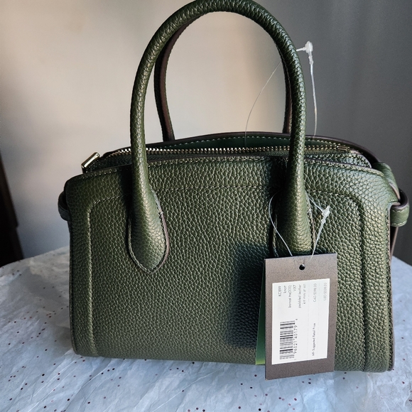 Kate Spade Olive Green Knott Bonsai Pebbled Leather Mini Satchel  5Pc Set NWT - Picture 12 of 14